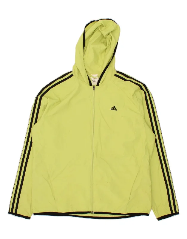 ADIDAS Womens Hooded Tracksuit Top Jacket UK 18 XL Yellow Polyester Print Jacket Jacquard Jacket Patchwork Jacket ADIDAS Womens Hooded Tracksuit Top Jacket UK 18 XL Yellow Polyester Print Jacket Jacquard Jacket Patchwork Jacket