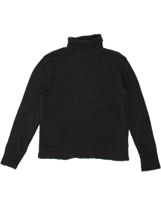 EDDIE BAUER Womens Roll Neck Jumper Sweater UK 14 Medium Grey Cotton Toggled Drawstring Belted EDDIE BAUER Womens Roll Neck Jumper Sweater UK 14 Medium Grey Cotton Toggled Drawstring Belted
