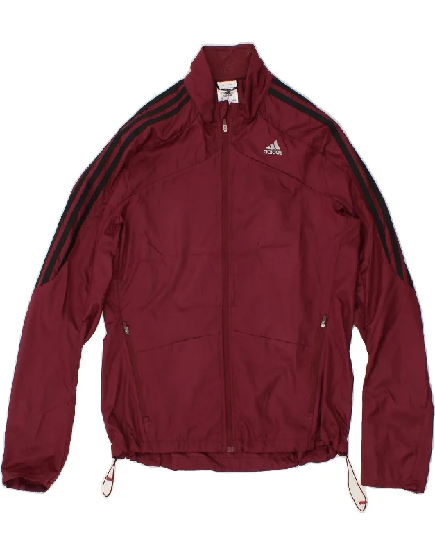 ADIDAS Womens Tracksuit Top Jacket UK 8/10 Small Burgundy Polyester Tailored Jacket Straight Jacket A-Line Jacket ADIDAS Womens Tracksuit Top Jacket UK 8/10 Small Burgundy Polyester Tailored Jacket Straight Jacket A-Line Jacket