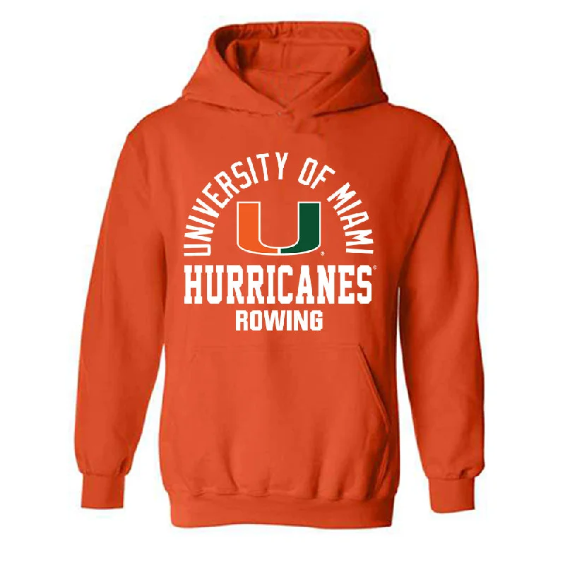 Miami - NCAA Women's Rowing : Anderson Blalock - Classic Shersey Hooded Sweatshirt Hoodie with Hood Adjustable Protection Miami - NCAA Women's Rowing : Anderson Blalock - Classic Shersey Hooded Sweatshirt Hoodie with Hood Adjustable Protection