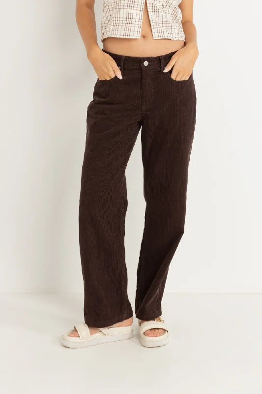 Lula Low Rise Pant Chocolate Modern Bootcut Pants