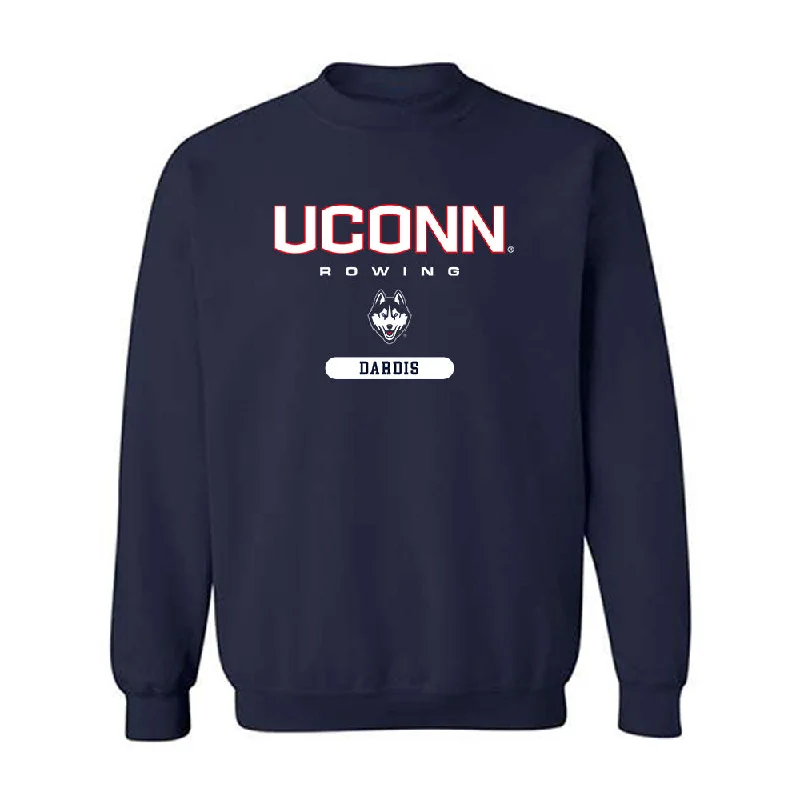 UConn - NCAA Women's Rowing : Ava Dardis - Classic Shersey Crewneck Sweatshirt Hoodie with Frayed Bohemian Relaxed UConn - NCAA Women's Rowing : Ava Dardis - Classic Shersey Crewneck Sweatshirt Hoodie with Frayed Bohemian Relaxed