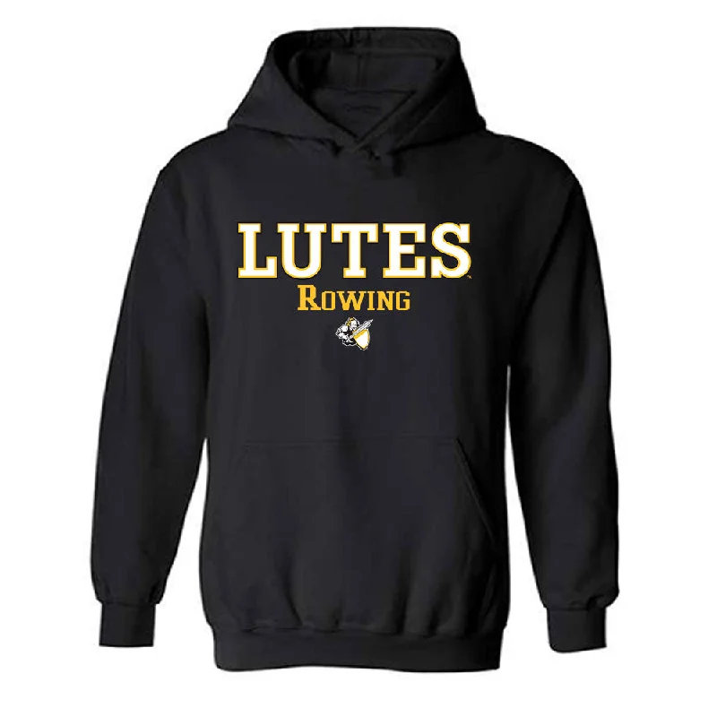 PLU - NCAA Women's Rowing : Sarah Hoskins - Classic Shersey Hooded Sweatshirt Hoodie with Illustration Artistic Creative PLU - NCAA Women's Rowing : Sarah Hoskins - Classic Shersey Hooded Sweatshirt Hoodie with Illustration Artistic Creative