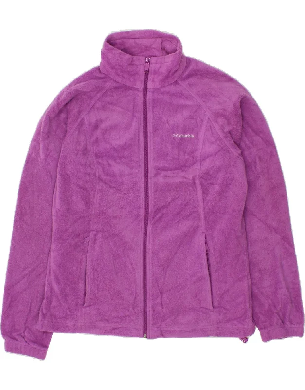 COLUMBIA Womens Fleece Jacket UK 16 Large Purple Polyester Quilted Jacket Puffer Jacket Insulated Jacket COLUMBIA Womens Fleece Jacket UK 16 Large Purple Polyester Quilted Jacket Puffer Jacket Insulated Jacket