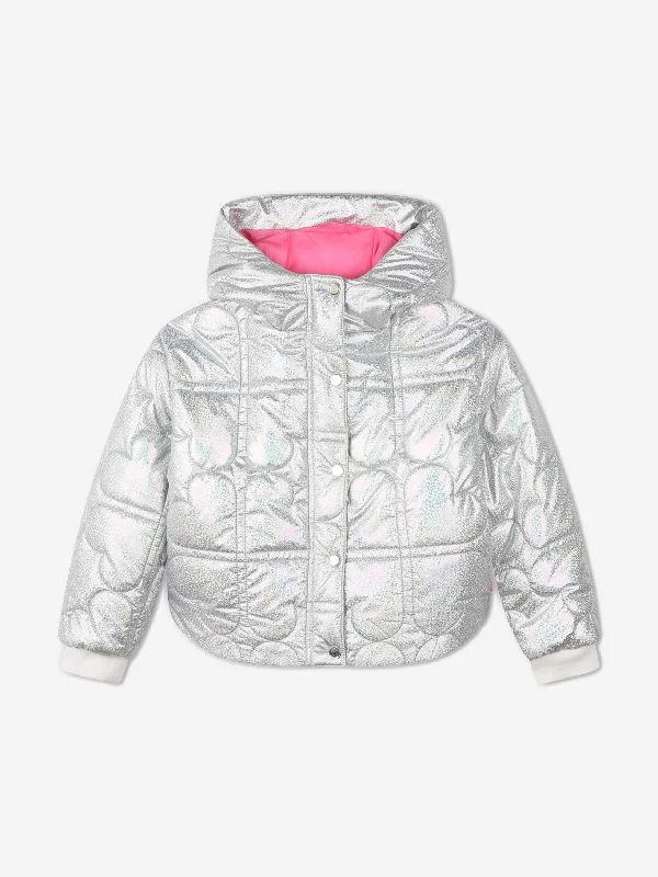 Billieblush Girls Iridescent Shell Puffer Jacket in Multicolour Fleece Jacket Down Jacket Parka Billieblush Girls Iridescent Shell Puffer Jacket in Multicolour Fleece Jacket Down Jacket Parka