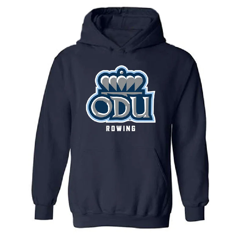 Old Dominion - NCAA Women's Rowing : Emma Spinelli - Classic Shersey Hooded Sweatshirt Hoodie with Turtle Neck Cozy Winter Old Dominion - NCAA Women's Rowing : Emma Spinelli - Classic Shersey Hooded Sweatshirt Hoodie with Turtle Neck Cozy Winter