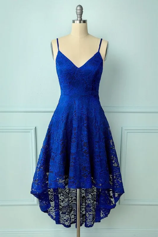 Spaghetti Straps Royal Blue Prom Dress   cg11219