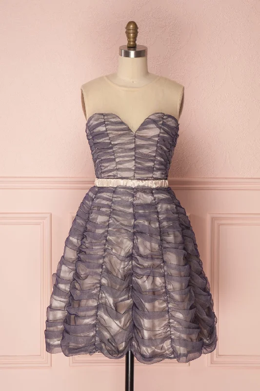 Anisa Navy | Blue Tulle Dress