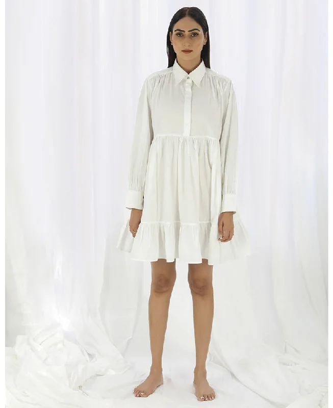Collar Tier Dress