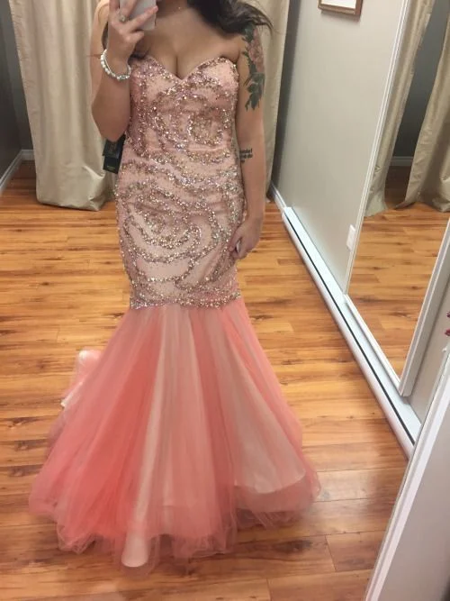 Charming Prom Dress, Sweetheart Prom Dress,Mermaid Prom Dress,Tulle Prom Dress   cg11142