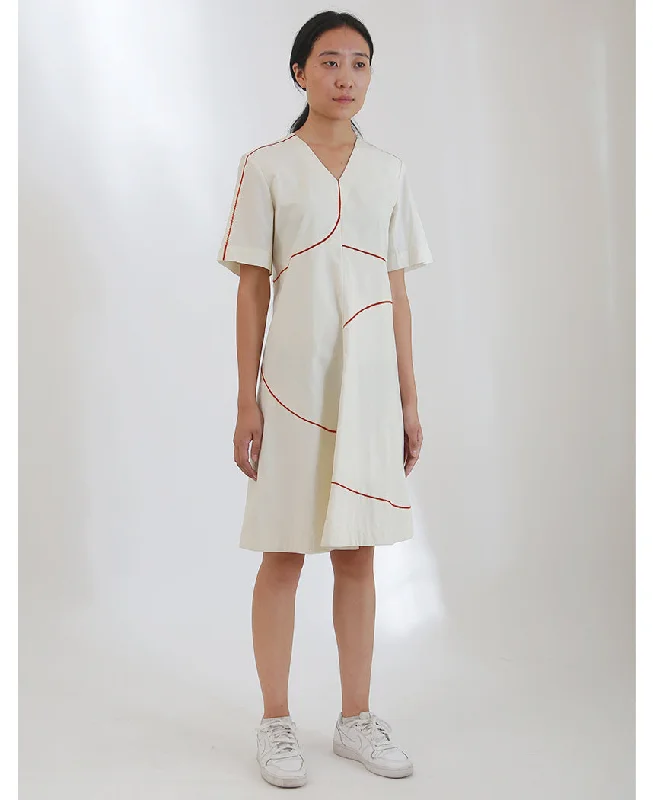 Panelled A-line Dress