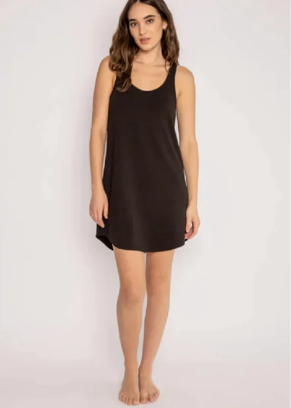 PJ Salvage Jammie Essentials Dress - Black ***FINAL SALE***