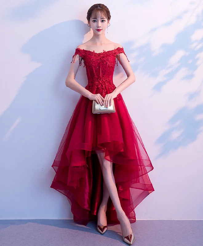 Burgundy Tulle Lace Prom Dress, Burgundy Tulle Evening Dress Tunics Travel practical Burgundy Tulle Lace Prom Dress, Burgundy Tulle Evening Dress Tunics Travel practical