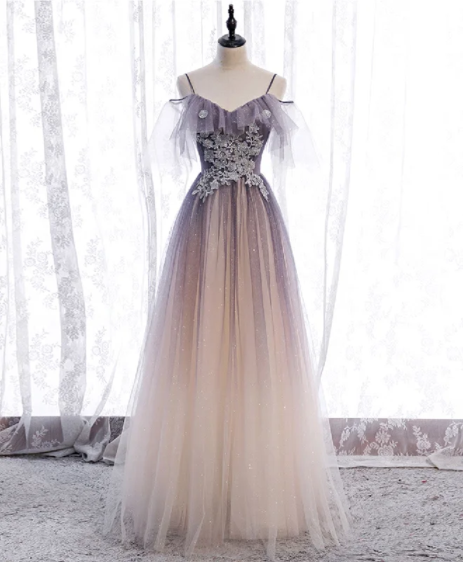 Light Purple Tulle Sequin Long Prom Dress, Purple Formal Party Dress Tunics Favorite customer Light Purple Tulle Sequin Long Prom Dress, Purple Formal Party Dress Tunics Favorite customer