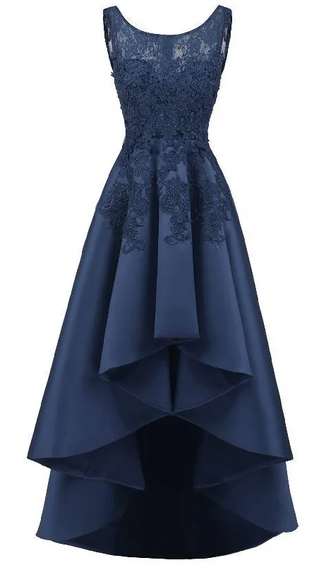 New Arrive Long Formal Prom Dress, Navy Blue Lace Beaded Wedding Party Dresses, High Low Bridesmaid Gowns Formal Tunics Velvet soft New Arrive Long Formal Prom Dress, Navy Blue Lace Beaded Wedding Party Dresses, High Low Bridesmaid Gowns Formal Tunics Velvet soft
