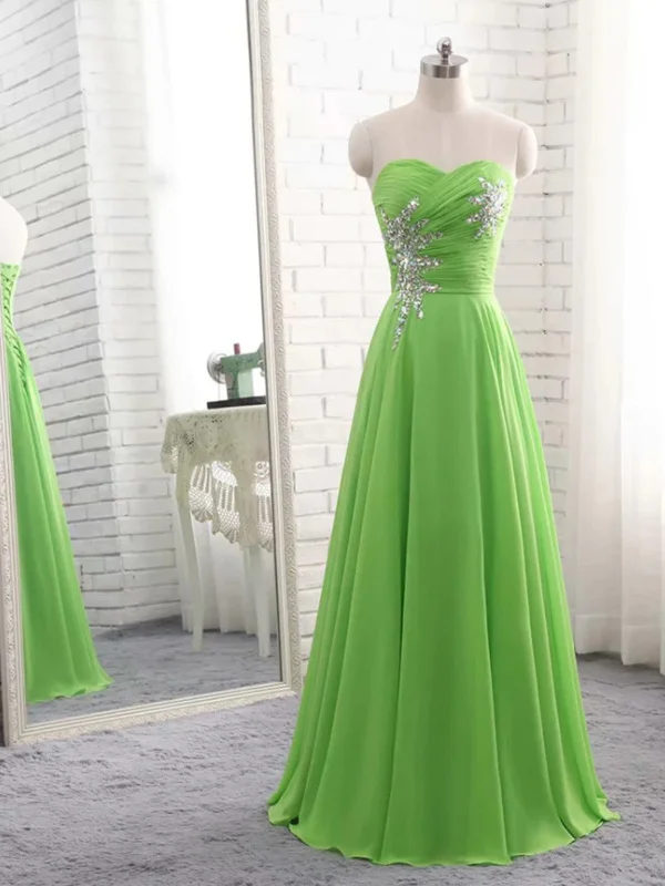 Strapless Green Sequins Chiffon Long Prom Dresses , Green Chiffon Long Formal Graduation Evening Dresses with Sequins Tunics Bridal satin Strapless Green Sequins Chiffon Long Prom Dresses , Green Chiffon Long Formal Graduation Evening Dresses with Sequins Tunics Bridal satin