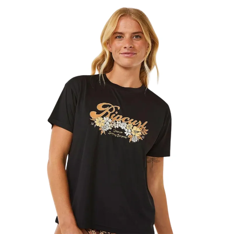 Rip Curl T-Shirt Rash Guard Sea of Dreams Relaxed UPF - Femme Rayon Fabric Velvet Fabric Corduroy Fabric Rip Curl T-Shirt Rash Guard Sea of Dreams Relaxed UPF - Femme Rayon Fabric Velvet Fabric Corduroy Fabric
