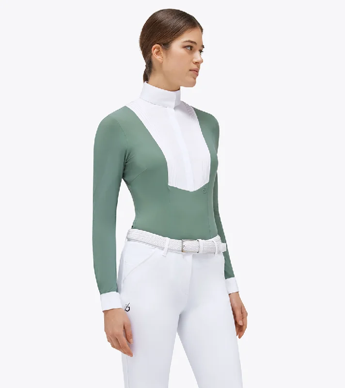 Cavalleria Toscana American Shirt - L/S / Green color - SALE! Zippered Buttoned Snapped Cavalleria Toscana American Shirt - L/S / Green color - SALE! Zippered Buttoned Snapped