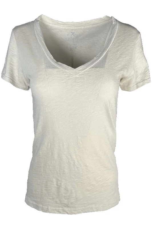 Velvet by Graham & Spencer Lilith Cotton Slub V-Neck Tee | Gravel Lace Blend Ribbed Blend Corduroy Blend Velvet by Graham & Spencer Lilith Cotton Slub V-Neck Tee | Gravel Lace Blend Ribbed Blend Corduroy Blend
