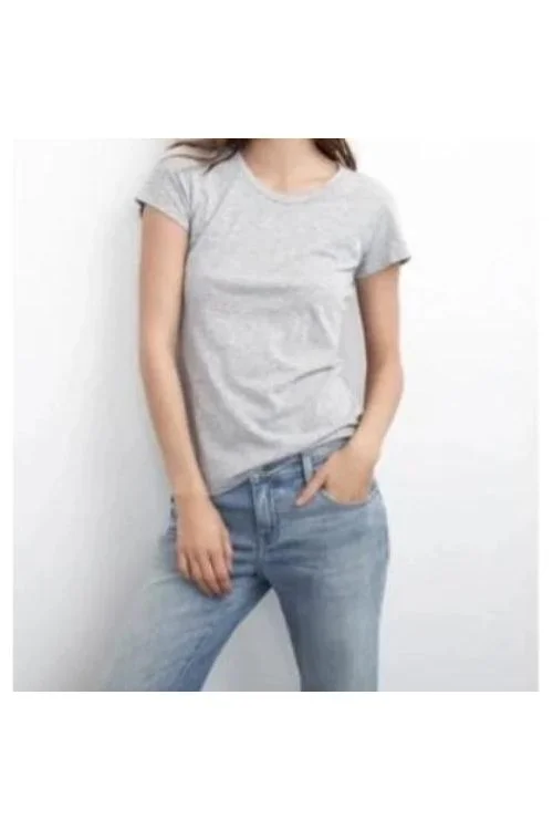 Velvet by Graham & Spencer Odelia Short Sleeve Crew Neck Tee | Heather Grey Polka Dot Checkered Tartan Velvet by Graham & Spencer Odelia Short Sleeve Crew Neck Tee | Heather Grey Polka Dot Checkered Tartan