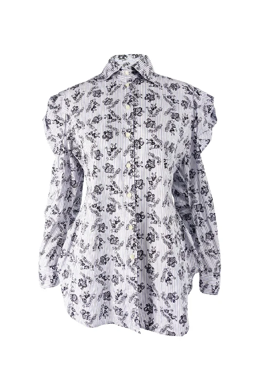 Vintage Architectural Sleeve 'Wall Street' Print Shirt, 1980s Cotton Fabric Linen Fabric Terry Fabric Vintage Architectural Sleeve 'Wall Street' Print Shirt, 1980s Cotton Fabric Linen Fabric Terry Fabric