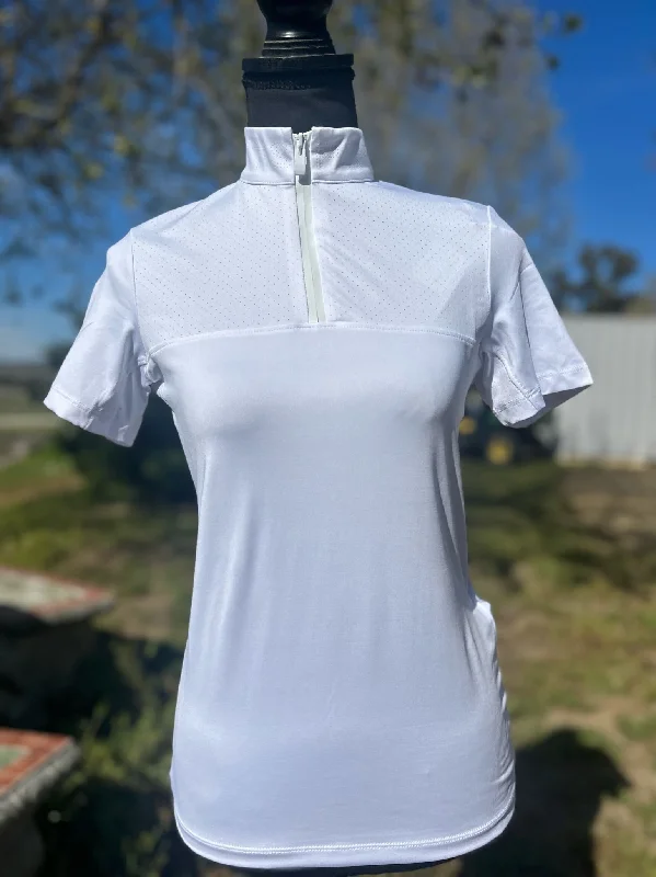 Pikeur Lasercut Lightweight Shirt Collared Crew Neck Turtle Neck