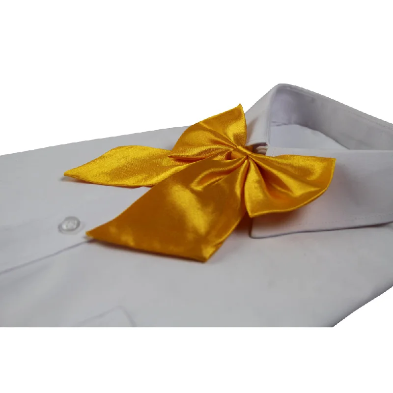 Womens Plain Warm Yellow Shirt Collar Bow Tie Cashmere Blend Cotton Blend Poly Blend Womens Plain Warm Yellow Shirt Collar Bow Tie Cashmere Blend Cotton Blend Poly Blend