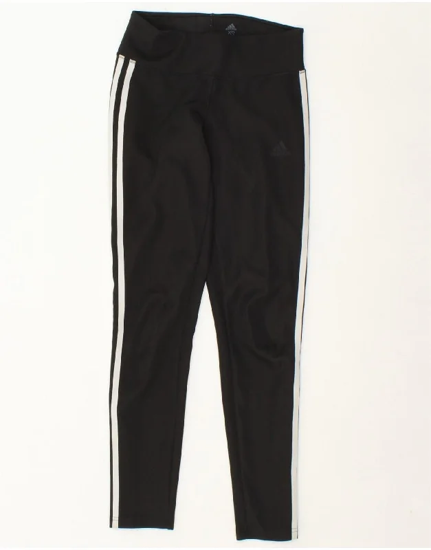 ADIDAS Womens Climalite Leggings UK 4/6 XS Black Polyester Stylish Athletic Wear Leggings ADIDAS Womens Climalite Leggings UK 4/6 XS Black Polyester Stylish Athletic Wear Leggings