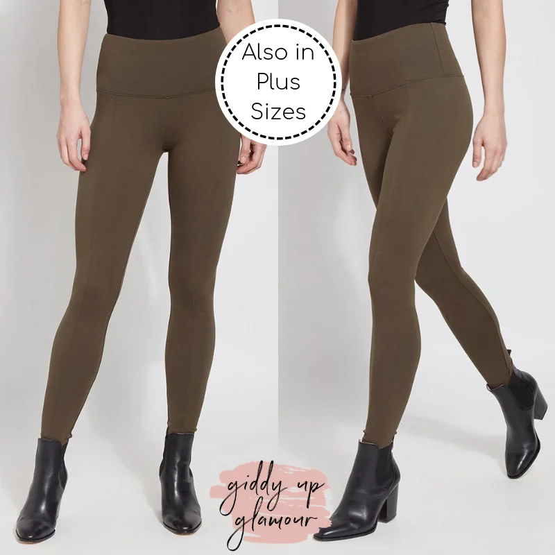 Online Exclusive | Lysse Signature Center Seam Ankle Length Leggings in Olive Green Trendy Leather-Look Workout Leggings Online Exclusive | Lysse Signature Center Seam Ankle Length Leggings in Olive Green Trendy Leather-Look Workout Leggings